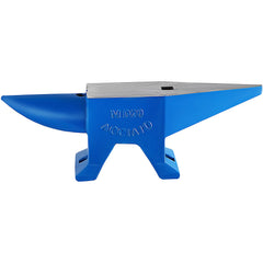 Single Horn Steel Anvil 44 lb with Round and Square Holes for Blacksmithing