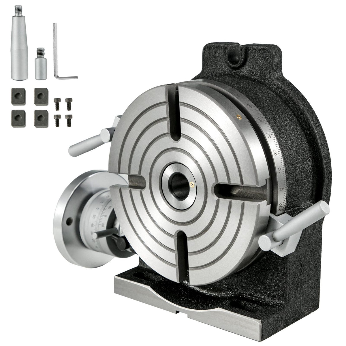 Rotary Table 8Inch Horizontal Vertical HV8 Precision 3MT Milling Drilling Machine Vernier Reading Milling Drilling Boring