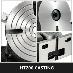 Rotary Table 8Inch Horizontal Vertical HV8 Precision 3MT Milling Drilling Machine Vernier Reading Milling Drilling Boring