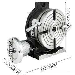 Rotary Table 8Inch Horizontal Vertical HV8 Precision 3MT Milling Drilling Machine Vernier Reading Milling Drilling Boring