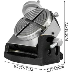 Rotary Table 4 INCH/100 MM Horizontal Vertical Rotary Table 4-Slot Rotary Table for Milling Machine MT-2 Rotary Table for Milling 360 Degrees Precision Rotary Table for Milling Drilling Vise