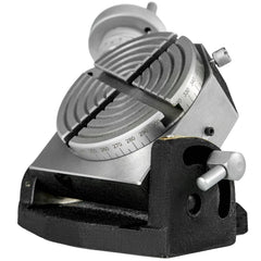 Rotary Table 4 INCH/100 MM Horizontal Vertical Rotary Table 4-Slot Rotary Table for Milling Machine MT-2 Rotary Table for Milling 360 Degrees Precision Rotary Table for Milling Drilling Vise