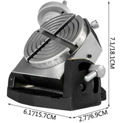 Rotary Table 4 INCH/100 MM Horizontal Vertical Rotary Table 4-Slot Rotary Table for Milling Machine MT-2 Rotary Table for Milling 360 Degrees Precision Rotary Table for Milling Drilling Vise