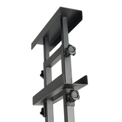 Poster Stand, Adjustable Height Up to 75", Double-Sided Heavy Duty Pedestal Sign Holder, Floor Standing Sign Holder Banner Stand with Shock-absorbing Base for Display, for Board and Foam, Black