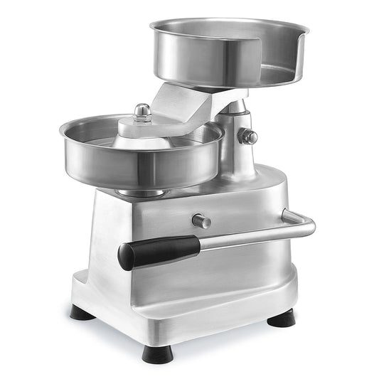Commercial Burger Patty Maker, 150mm Hamburger Beef Patty Maker, Heavy Duty Food-Grade Stainless Steel Bowl Burger Press Machine, Kitchen Meat Forming Processor with 1000 Pcs Patty Papers