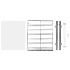 34x53 cm Pull Out Cabinet Organizer, Heavy Duty Slide Out Pantry Shelves, Chrome-Plated Steel Roll Out Drawers, Sliding Drawer Storage for Home, Inside Kitchen Cabinet, Bathroom, Under Sink