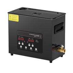 6L Ultra Sonic Cleaner, 180W Digital Ultrasonic Cleaning Machine with Gentle Mode & Upgraded Degassing, 40kHz Industrial Ultrasound Cleaner with Heater & Timer for Retainer, Jewelry, Tools