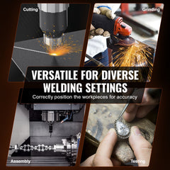 Rotary Welding Positioner 30KG, 0-90° Welding Positioning Turntable Table 1-12RPM 80W, with 12.4 Inch 3-Jaw Lathe Chuck & Welding Torch Stand Holder for Cutting, Grinding, Assembly, Testing