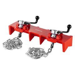 Pipe Welding Vise, 1/2 to 8-inch Pipe Welding Clamp with Dual Chains & Crank Handles, Heavy-Duty Cast Iron Welding Vise for a Variety of Pipes
