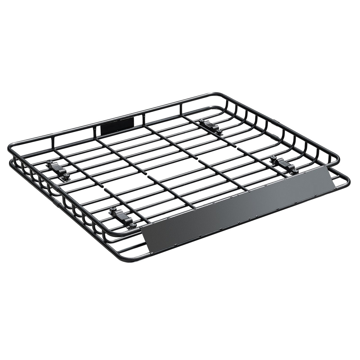 Roof Rack Cargo Carrier, 1095 x 1270 x 105 mm, Universal Rooftop Cargo Basket, Car Top Luggage Holder with 68 kg Max Load Capacity, 4.1 in Fence, Anti-Rust Alloy Steel, Wind Fairing, for SUV Car