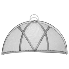 Firepit Spark Screen Lid, 30" Diameter, Outdoor Firepit Ring Cover Round Accessories, Fire Pit Metal Cover, Easy-Opening Stainless Steel Fire Ring Covers for Outdoor Patio Fire Pits Backyard