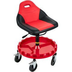 Rolling Garage Stool 300LBS Adjustable Mechanic Work Shop Seat w/Casters