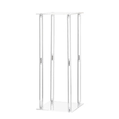 Wedding Flower Stand, 10PCS 50cm Column Flower Stand, Floral Stands with Acrylic Laminate, Cylindrical Cubic Floral Display Rack for Wedding, Party, Birthday, Home, Centerpiece Stands