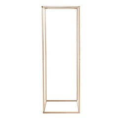 Wedding Flower Stand, 10PCS 80cm Column Flower Stand, Floral Stands with Metal Laminate, Gold Rectangular Floral Display Rack for Wedding, Party, Birthday, Home,  Gold Centerpiece Stands