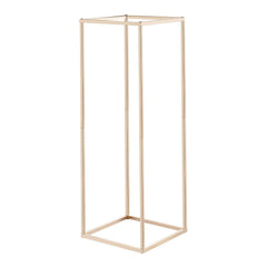 Wedding Flower Stand, 10PCS 80cm Column Flower Stand, Floral Stands with Hidden Screw, Rectangular Cubic Floral Display Rack for Wedding, Party, Birthday, Home, Gold Centerpiece Stands
