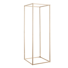 Wedding Flower Stand, 10PCS 80cm Column Flower Stand, Floral Stands with Hidden Screw, Rectangular Cubic Floral Display Rack for Wedding, Party, Birthday, Home, Gold Centerpiece Stands