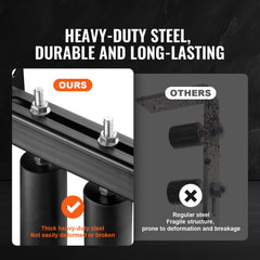 Sliding Gate Kit 6” Rolling Hardware with T-Bracket Adjustable for Door