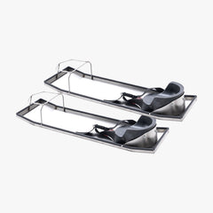 Concrete Knee Boards Stainless Steel, 30'' x 8'' Concrete Sliders, Knee Boards For Concrete, Concrete Knee Pads Moving Sliders, with Knee Pads & Board Straps for Cement and Concrete Finishing