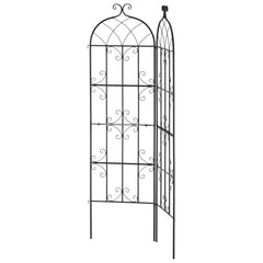 2 Packs Metal Garden Trellis for Climbing Plant Support 71x20 in Rustproof