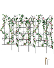 4 Packs Metal Garden Trellis for Climbing Plant Support 71x20 in Rustproof