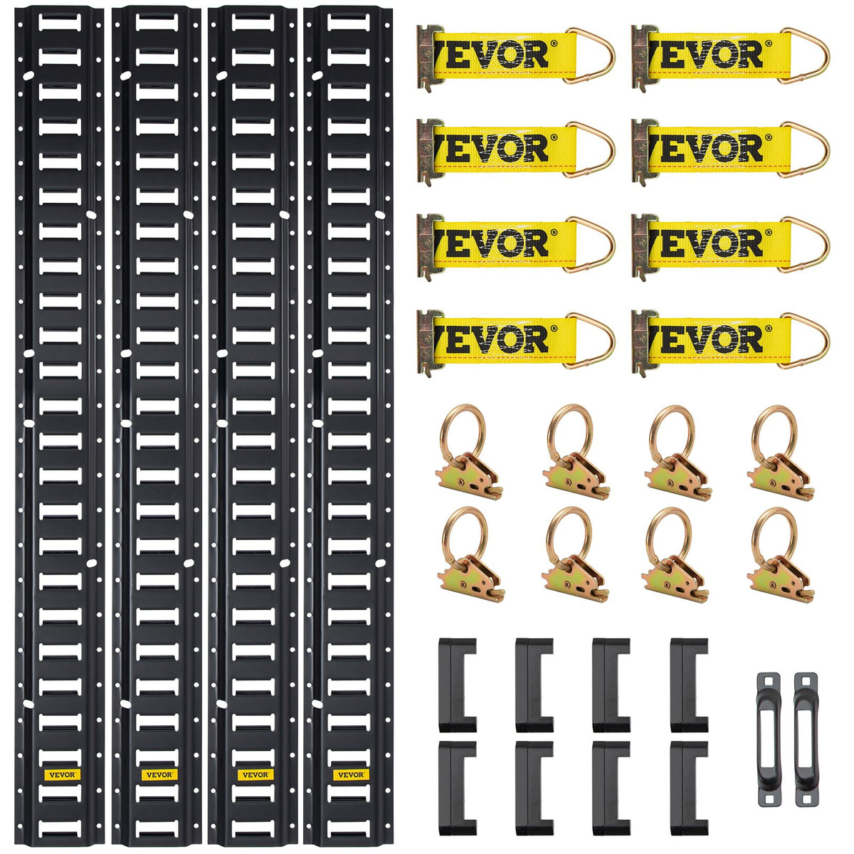 E Track Tie Down Rail Kit 30PCs 1.52m E Track Rails Enclosed Cargo Trailer