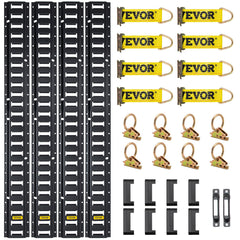 E Track Tie Down Rail Kit 30PCs 1.52m E Track Rails Enclosed Cargo Trailer
