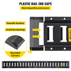 E Track Tie Down Rail Kit 30PCs 1.52m E Track Rails Enclosed Cargo Trailer