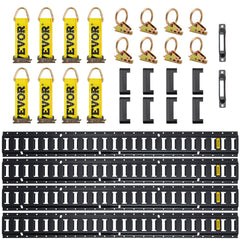 E Track Tie Down Rail Kit 30PCs 1.52m E Track Rails Enclosed Cargo Trailer