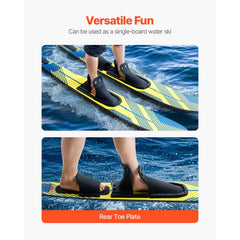 150 cm Water Skis Combo Adults Water Skis with X-7 Adjustable Bindings