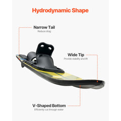 150 cm Water Skis Combo Adults Water Skis with X-7 Adjustable Bindings