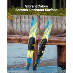 150 cm Water Skis Combo Adults Water Skis with X-7 Adjustable Bindings