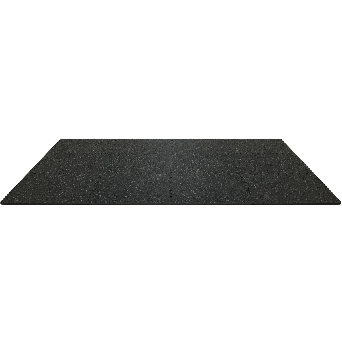12 PCS 14 mm Thick Gym Floor Mats, 24" x 24" EVA Foam & Rubber Top Interlocking Workout Floor Mats with 4.5 m² Coverage, Waterproof Exercise Puzzle Flooring for Gym, Home, Garage, Basemen