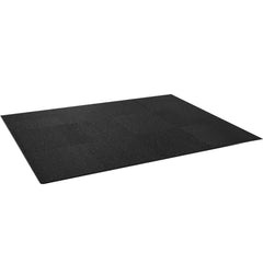 12 PCS 14 mm Thick Gym Floor Mats, 24" x 24" EVA Foam & Rubber Top Interlocking Workout Floor Mats with 4.5 m² Coverage, Waterproof Exercise Puzzle Flooring for Gym, Home, Garage, Basemen
