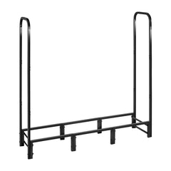 Firewood Rack with Waterproof Cover, 1.22m Outdoor Firewood Holder, 1/4 Cord Storage Metal Log Holder, 400lb Max Weight Capacity, Full Covered, Powder-Coated Wood Storage Rack for Fireplace Deck