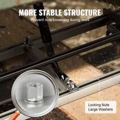 Portable Chainsaw Mill 14"-36" Guide Bar 0.2"-11.81" Cutting Thickness