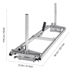 Chainsaw Mill, Portable Sawmill 14"-48" Guide Bar, Galvanized Steel Chainsaw Planking Mill with 0.2"-11.81" Cutting Thickness, Wood Lumber Cross Cutting Saw Mill for Builders and Woodworkers