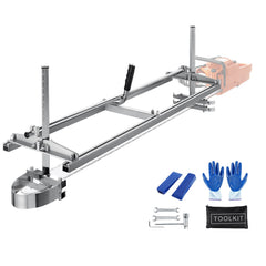 Chainsaw Mill, Portable Sawmill 14"-48" Guide Bar, Galvanized Steel Chainsaw Planking Mill with 0.2"-11.81" Cutting Thickness, Wood Lumber Cross Cutting Saw Mill for Builders and Woodworkers