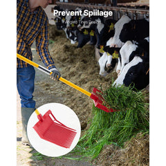 Horse Manure Fork Garden Tool 18 Tine Plastic Pitchfork Muck Rake for Hay