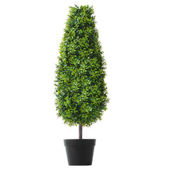 2 Pack 91.4cm Artificial Boxwood Topiary Tree Faux Plant UV Decor In/Outdoor