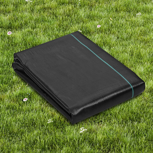 Weed Barrier Landscape Fabric, 4*100FT Heavy Duty Garden Weed Fabric, Woven PP Weed Control Fabric, Driveway Fabric, Geotextile Fabric for Landscaping, Ground Cover, Weed Blocker Weed Mat, Black