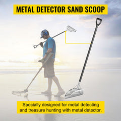 Metal Detector Sand Scoop Detecting Hunting Scoop w/ Carbon Fiber Handle