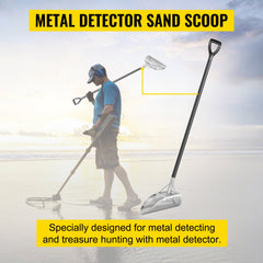 Metal Detector Sand Scoop Detecting Hunting Scoop w/ Carbon Fiber Handle