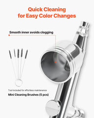Airbrush Kit Air Brush Kit 1/6 HP Air Compressor 1 Airbrush 3 Tips Paint