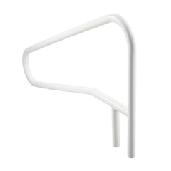 Pool Rail, 137.1 x 81.3 cm Pool Handrail, 100kg Load Capacity Heavy Duty Stainless Steel Swimming Handrail, Seamless Welding, Recessed or Base Mount, for Poolside, Water Parks, Spa Centers