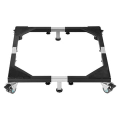 Fridge Stand Mobile Base, 1200 lbs Load Capacity, Washing Machine Stand with 8 Locking Twin Wheels and 4 Brakes, 23-36.6 Inches Adjustable Furniture Dolly for Washer, Refrigerator and Dryer