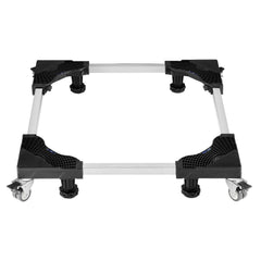 Fridge Stand Mobile Base, 1100 lbs Load Capacity, Washing Machine Stand with 8 Locking Twin Wheels and 4 Brakes, 27.5 -35.4 Inches Adjustable Furniture Dolly for Washer, Refrigerator and Dryer