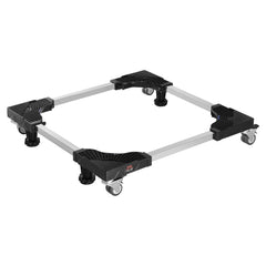 Fridge Stand Mobile Base, 1100 lbs Load Capacity, Washing Machine Stand with 8 Locking Twin Wheels and 4 Brakes, 27.5 -35.4 Inches Adjustable Furniture Dolly for Washer, Refrigerator and Dryer