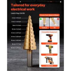 Knockout Punch Set, 12.7 to 50.8mm SLUG-Buster Ratchet Knockout Set, Ratchet Wrench Knockouts Punch Sets for Aluminum, Mild steel, Fiberglass, Plastics, 6 Die Sizes, 40Cr Steel Ko Tool Kit