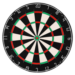 Dart Board, High-Grade Self-Healing Sisal Fiber Dartboard with Staple-Free Bullseye, Blade Wire & Rotating Number Ring, 450mm Professional Dartboard for Home Party Game Room (Darts Not Included)