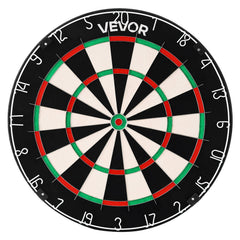 Dart Board, High-Grade Self-Healing Sisal Fiber Dartboard with Staple-Free Bullseye, Blade Wire & Rotating Number Ring, 450mm Professional Dartboard for Home Party Game Room (Darts Not Included)